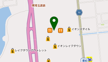 ガシャポンバンダイオフィシャルショップイオンレイクタウンmori店の地図画像