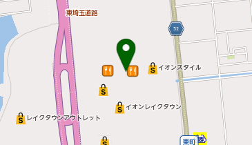 ガシャポンのデパートイオンレイクタウンmori店の地図画像