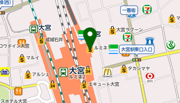 ガシャポン#C-pla大宮ルミネの地図画像