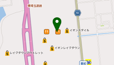 ガシャポンSTRICT-G バンダイナムコ Cross Store 越谷レイクタウン 横ガシャポンコーナーの地図画像