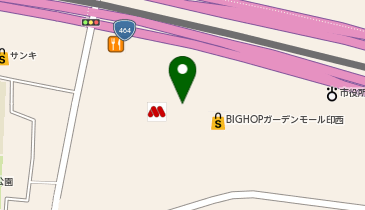 ガシャポンガチャガチャの森BIG HOPガーデンモール印西店の地図画像