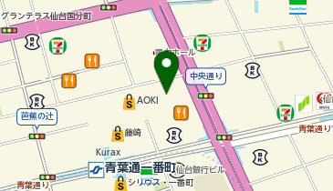 #C-pla 仙台中央通り3号店の地図画像