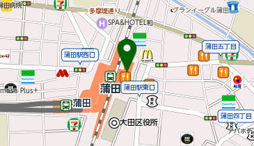 #C-pla グランデュオ蒲田店の地図画像