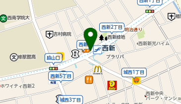 #C-pla 西新駅店の地図画像