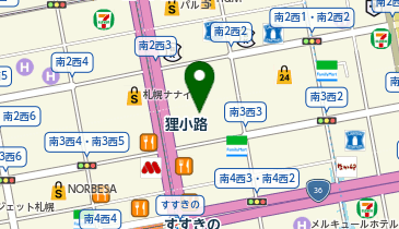 #C-pla コクミン狸小路3丁目店の地図画像