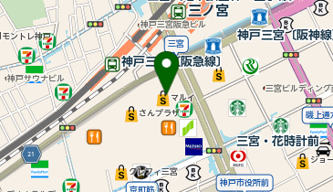 #C-pla 神戸マルイ店の地図画像