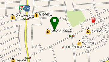 #C-pla ゆめタウン光の森店の地図画像