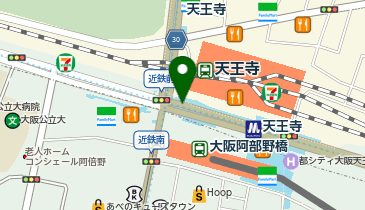 #C-pla ekimo天王寺店の地図画像