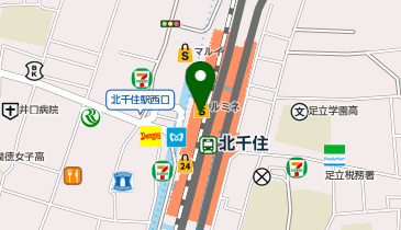 BRUNO ルミネ北千住店の地図画像