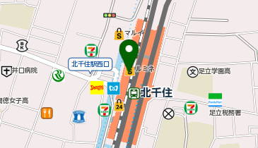 ゴールディ ルミネ北千住店の地図画像