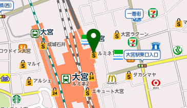 ブックファースト ルミネ大宮店の地図画像