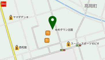 あいプロスマホ修理 ゆめタウン出雲店の地図画像