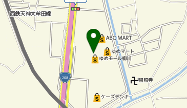 千鳥屋 ゆめモール柳川店の地図画像