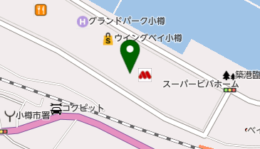 ニトリ ウイングベイ小樽店の地図画像
