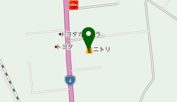 ニトリ 水沢店の地図画像