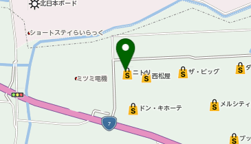 ニトリ メルシティ潟上店の地図画像