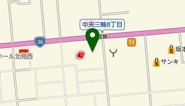 ニトリ 北見店の地図画像