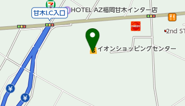 ニトリ イオン甘木店の地図画像