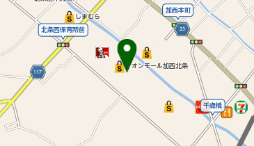 ニトリ イオンモール加西北条店の地図画像