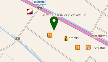 ニトリ モラージュ菖蒲店の地図画像