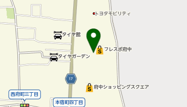 ニトリ フレスポ府中店の地図画像