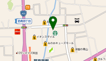 ニトリ 【デコホーム】みのおキューズモール店の地図画像