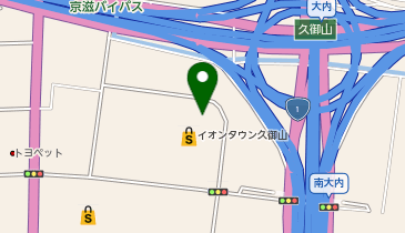 ニトリ イオンタウン久御山店の地図画像