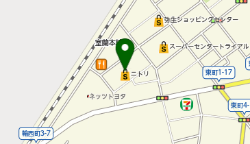 ニトリ 室蘭配送センターの地図画像