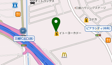 ニトリ 【デコホーム】イトーヨーカドー三郷店の地図画像