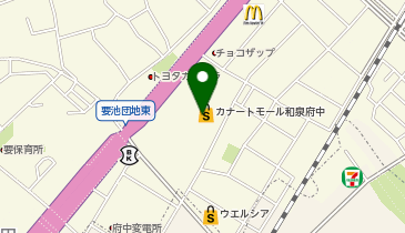 ニトリ 【デコホーム】カナートモール和泉府中店の地図画像