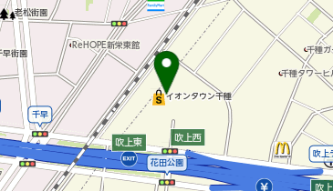 ニトリ 【デコホーム】イオンタウン千種店の地図画像