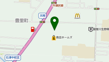 ニトリ 香里園店の地図画像