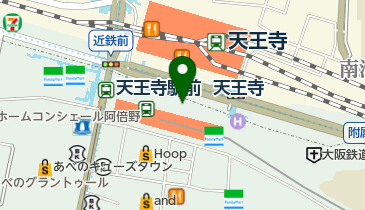 UCCカフェプラザ 近鉄あべのハルカス店の地図画像