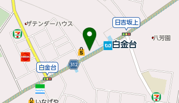 大黒屋 白金台店の地図画像