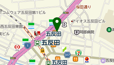 セブンイレブン 品川東五反田1丁目店の地図画像