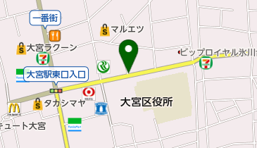 セブン銀行 野村證券 さいたま支店 共同出張所の地図画像