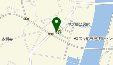 セブンイレブン 新居町中之郷東店の地図画像