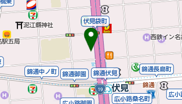 セブンイレブン 名古屋伏見駅北店の地図画像