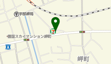 セブンイレブン 宇部岬町店の地図画像
