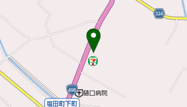 セブンイレブン 塩田馬場下店の地図画像