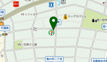 セブンイレブン 名古屋一社1丁目店の地図画像