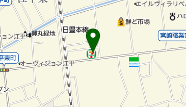 セブンイレブン 宮崎柳丸町店の地図画像