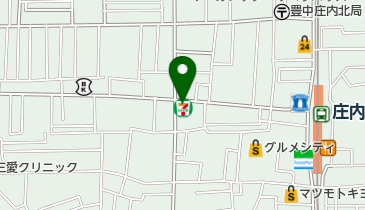 セブンイレブン 豊中庄内西町2丁目店の地図画像