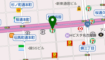セブンイレブン 名古屋桜通呉服店の地図画像