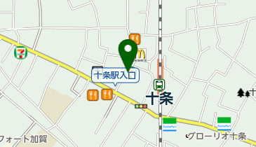 セブンイレブン 北区十条駅前店の地図画像