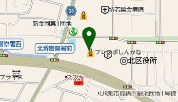 セブン銀行 関西スーパー しんかな店 共同出張所の地図画像