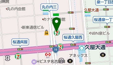 セブンイレブン 名古屋丸の内3大津通店の地図画像