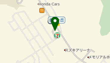 セブンイレブン いわき自由ヶ丘店の地図画像