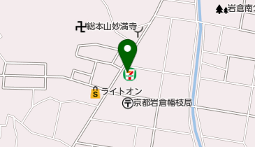 セブンイレブン 京都岩倉幡枝店の地図画像