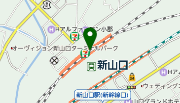 セブンイレブン ハートインJR新山口駅在来改札店の地図画像